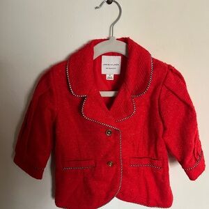Janie & Jack Red Valentine Puff Jacket